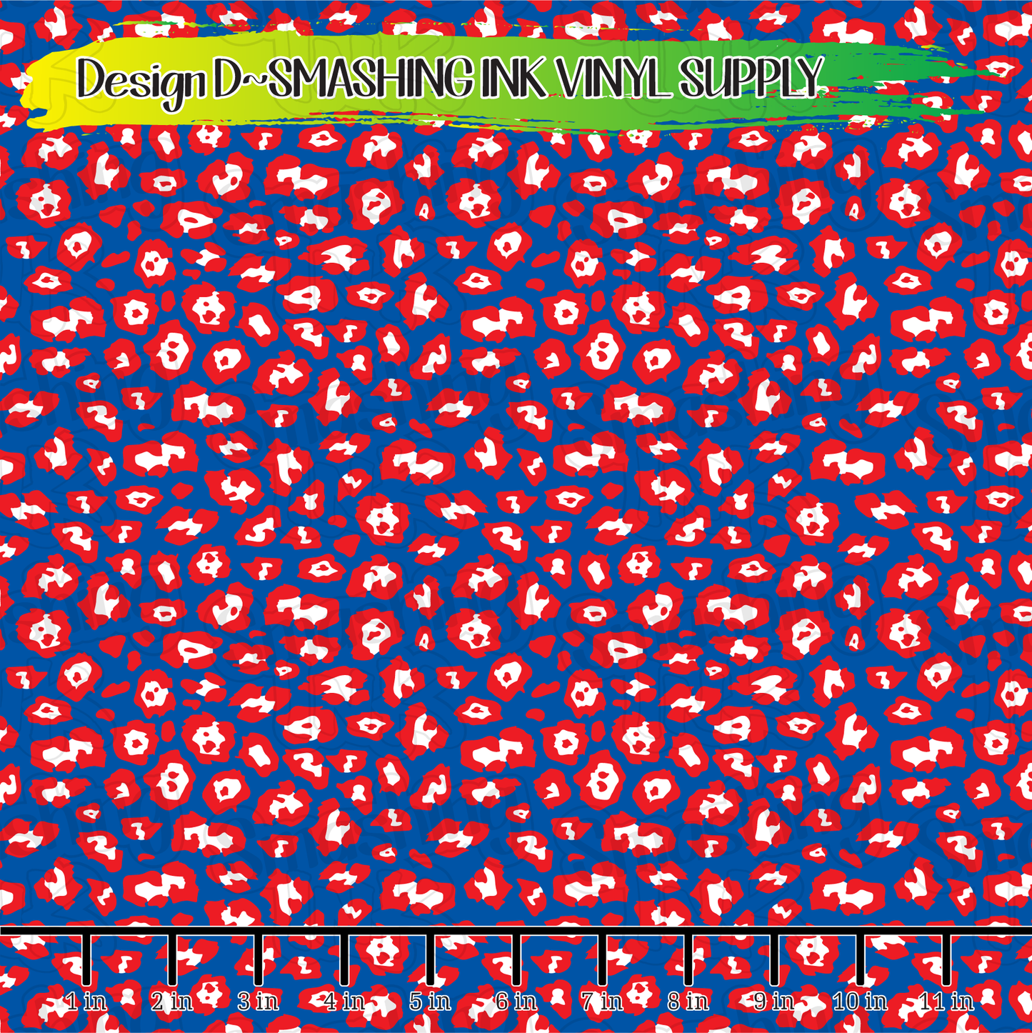 Patriotic Cheetah ★ Printed Vinyl Sheets | Faux Leather | Laser Safe