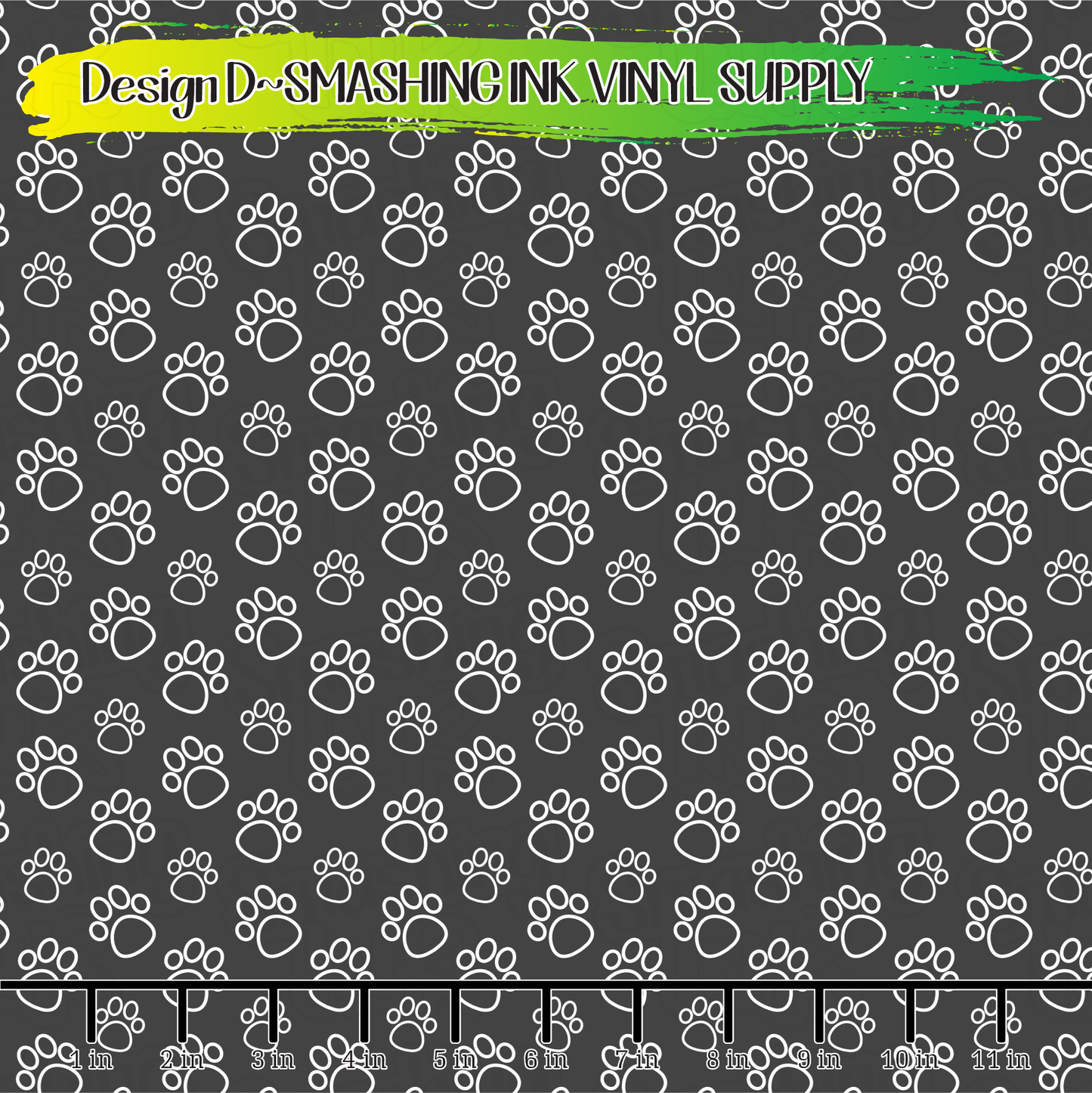 Dog Paws And Bones ★ Printed Sheets | Faux Leather | Laser Safe