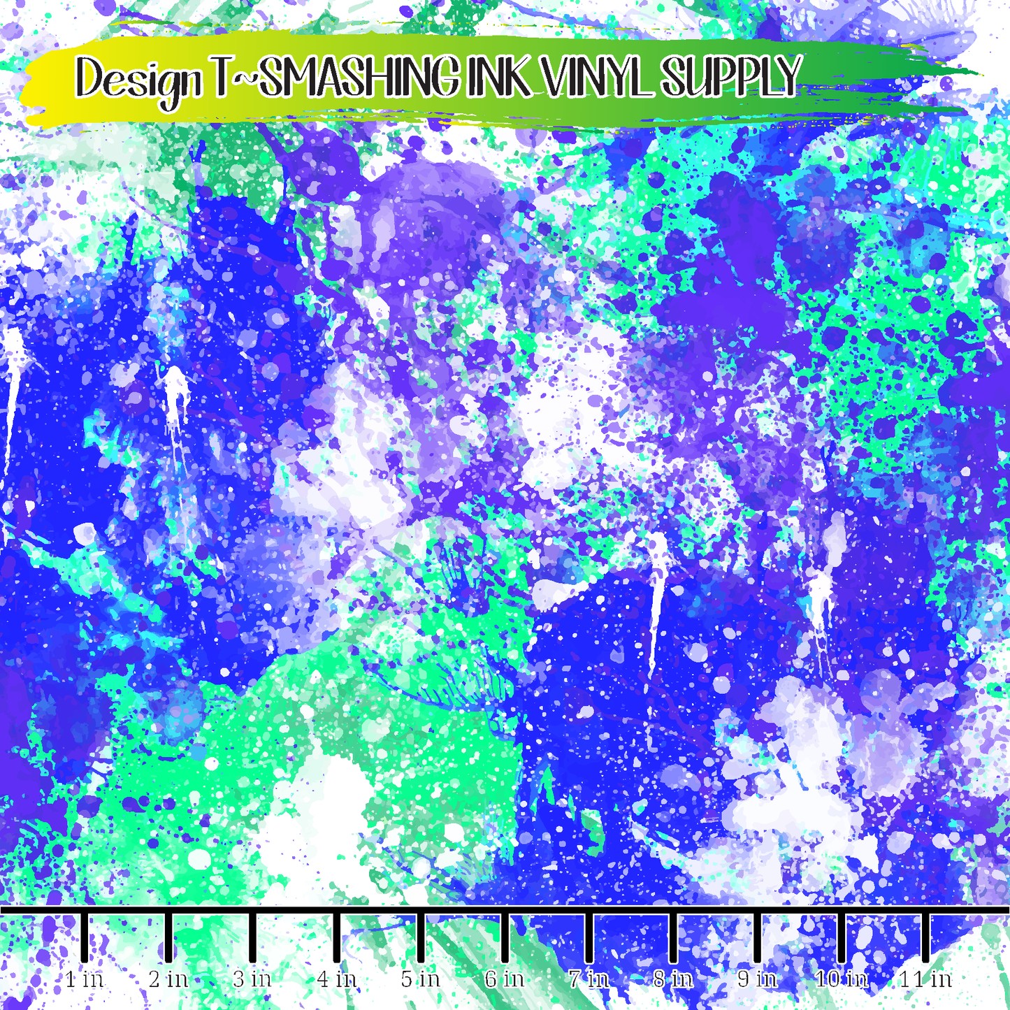 Paint Splatter ★ Printed Vinyl Sheets | Faux Leather | Laser Safe