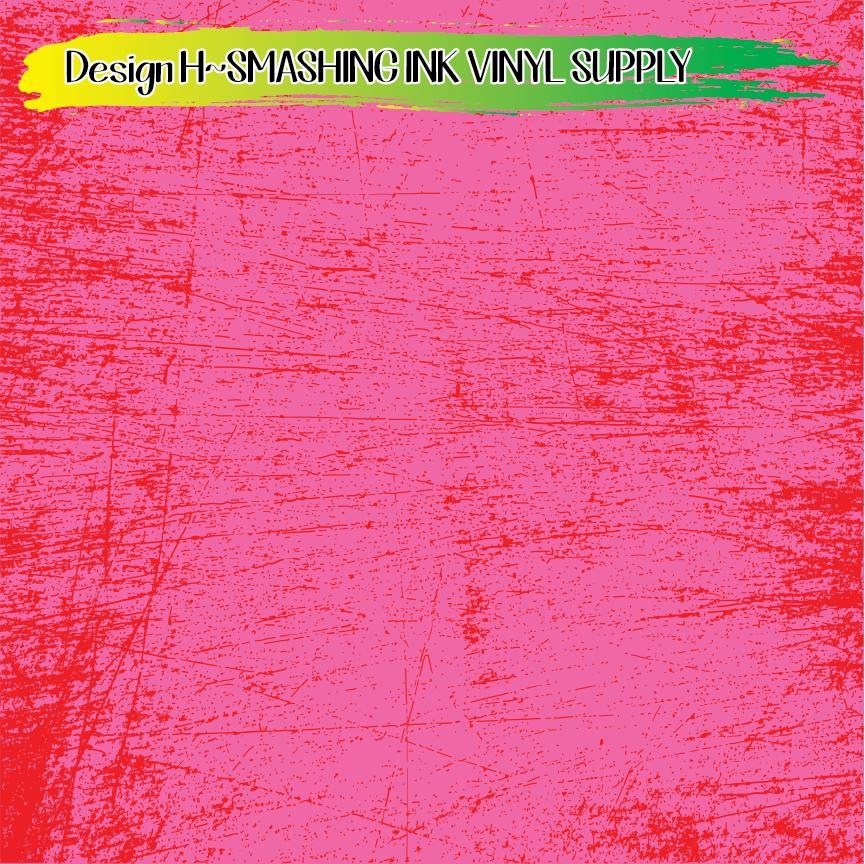 Pink Red Distress ★ Printed Vinyl Sheets | Faux Leather | Laser Safe