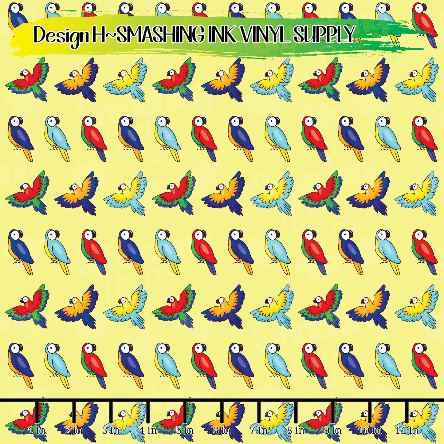 Bird Patterns ★ Printed Vinyl Sheets | Faux Leather | Laser Safe
