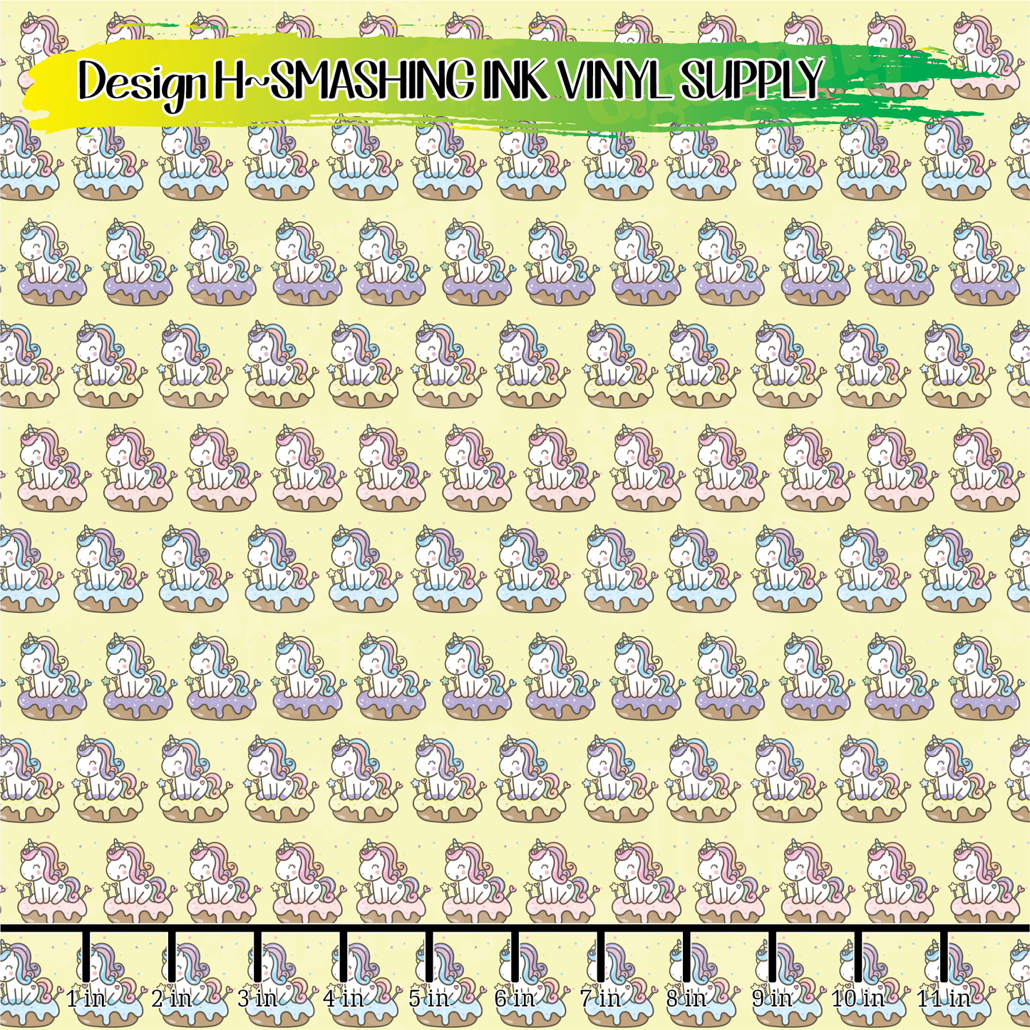 Unicorn Pattern ★ Printed Vinyl Sheets | Faux Leather | Laser Safe