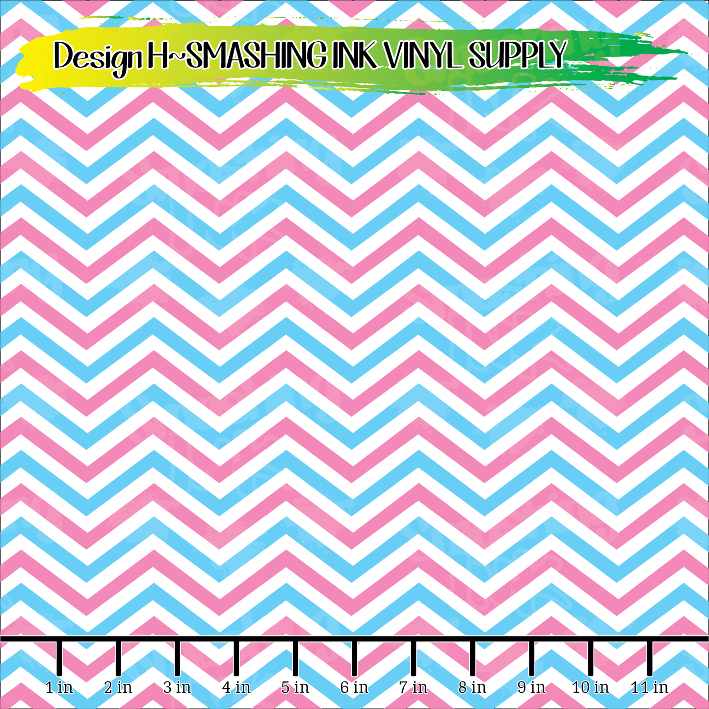 Pink & Blue Chevron ★ Printed Vinyl Sheets | Faux Leather | Laser Safe