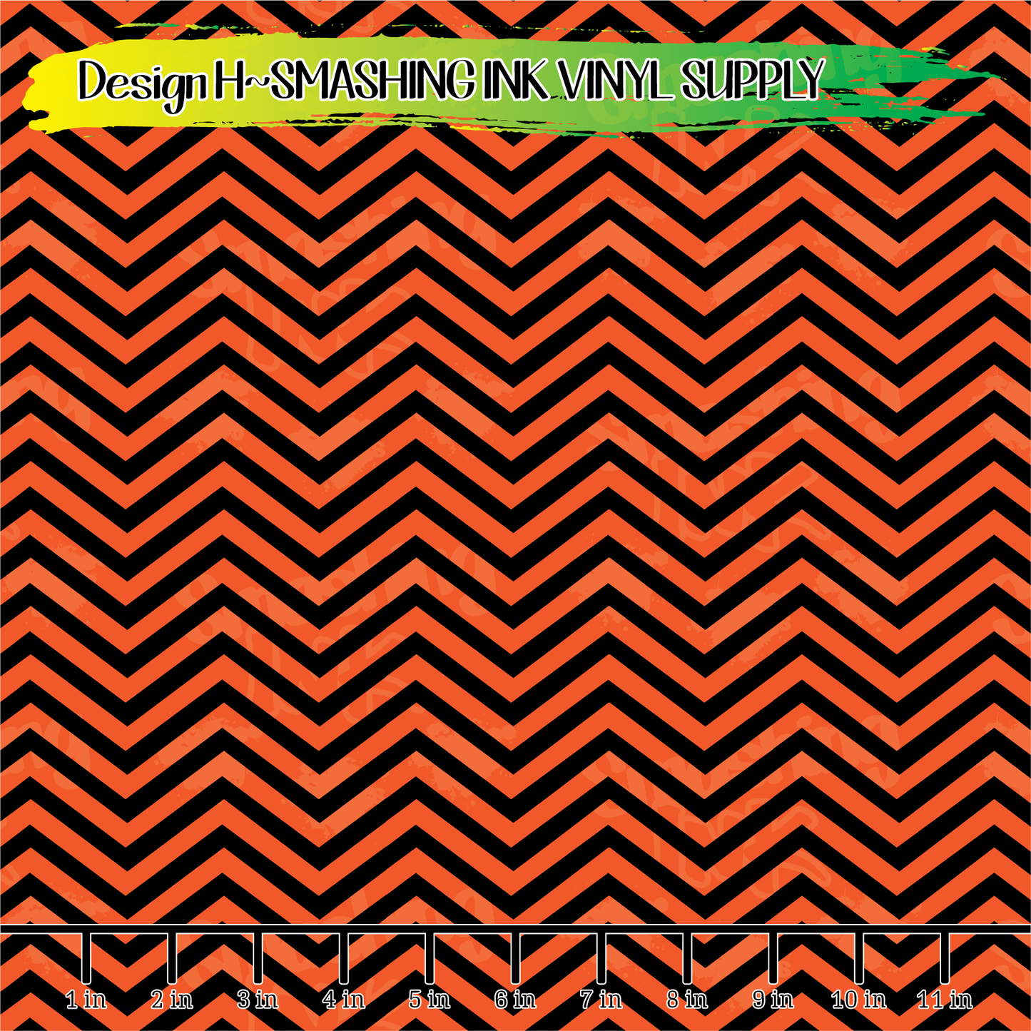 Halloween Chevron ★ Printed Vinyl Sheets | Faux Leather | Laser Safe