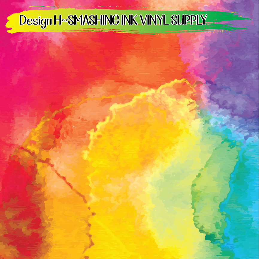 Colorful Splatters ★ Printed Vinyl Sheets | Faux Leather | Laser Safe