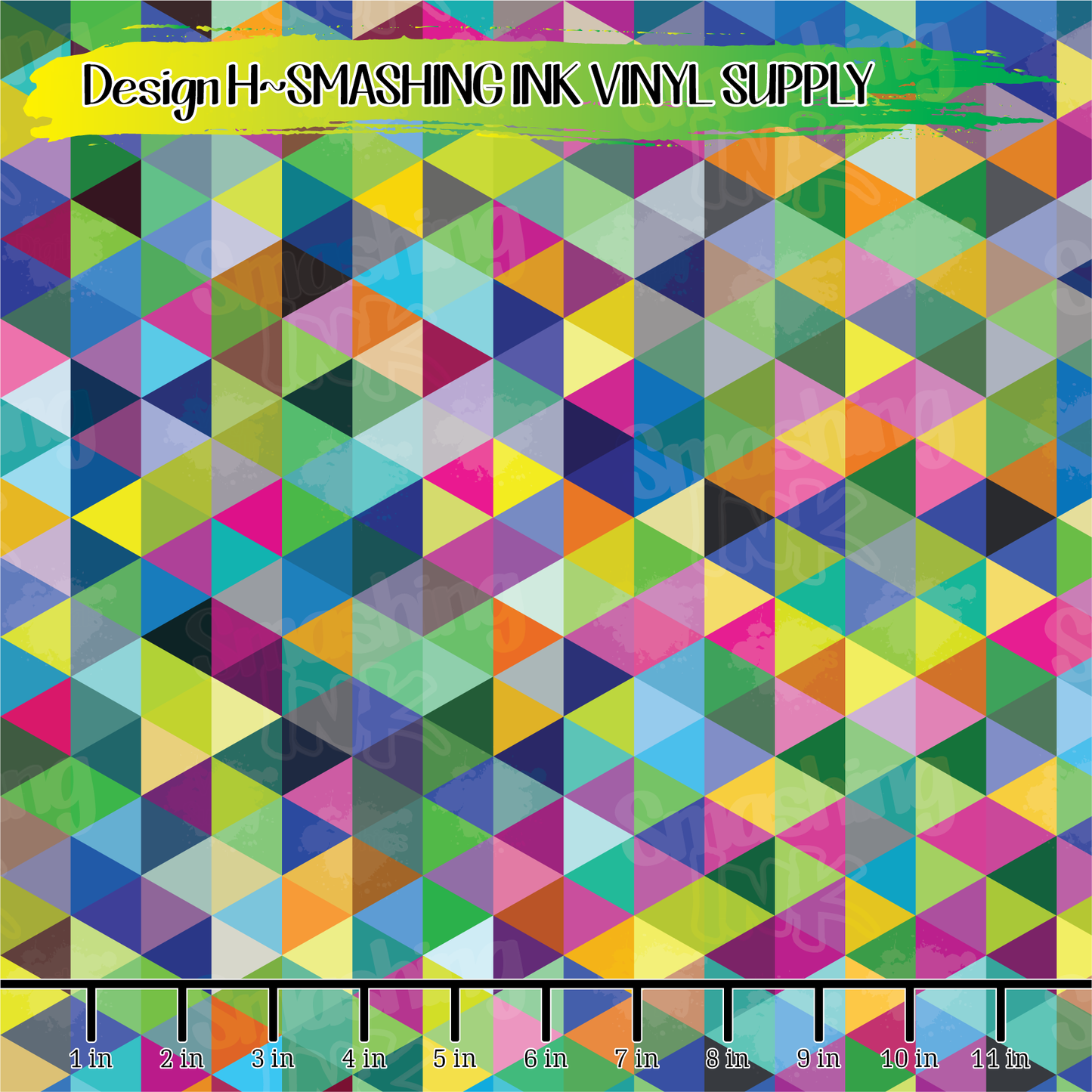 Geometric Triangles 2 ★ Printed Vinyl Sheets | Faux Leather | Laser Safe