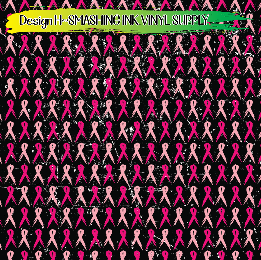 Breast Cancer ★ Printed Vinyl Sheets | Faux Leather | Laser Safe