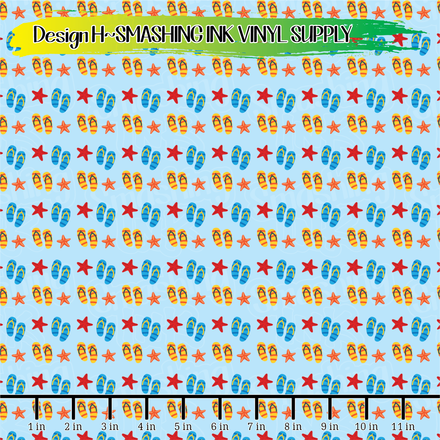 Small Scale Flipflops ★ Printed Vinyl Sheets | Faux Leather | Laser Safe