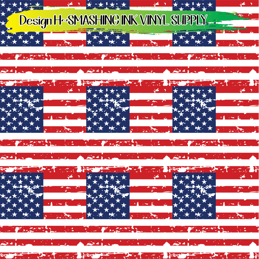 Cropped Flags ★ Printed Vinyl Sheets | Faux Leather | Laser Safe