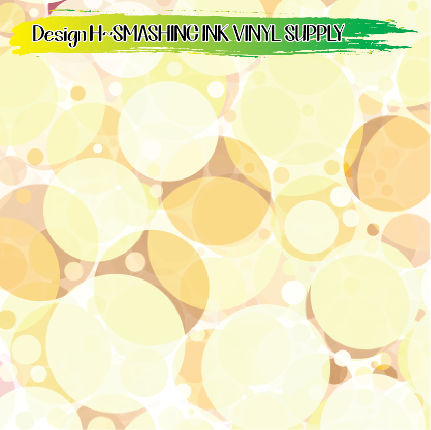 Bubbles Pattern ★ Printed Vinyl Sheets | Faux Leather | Laser Safe