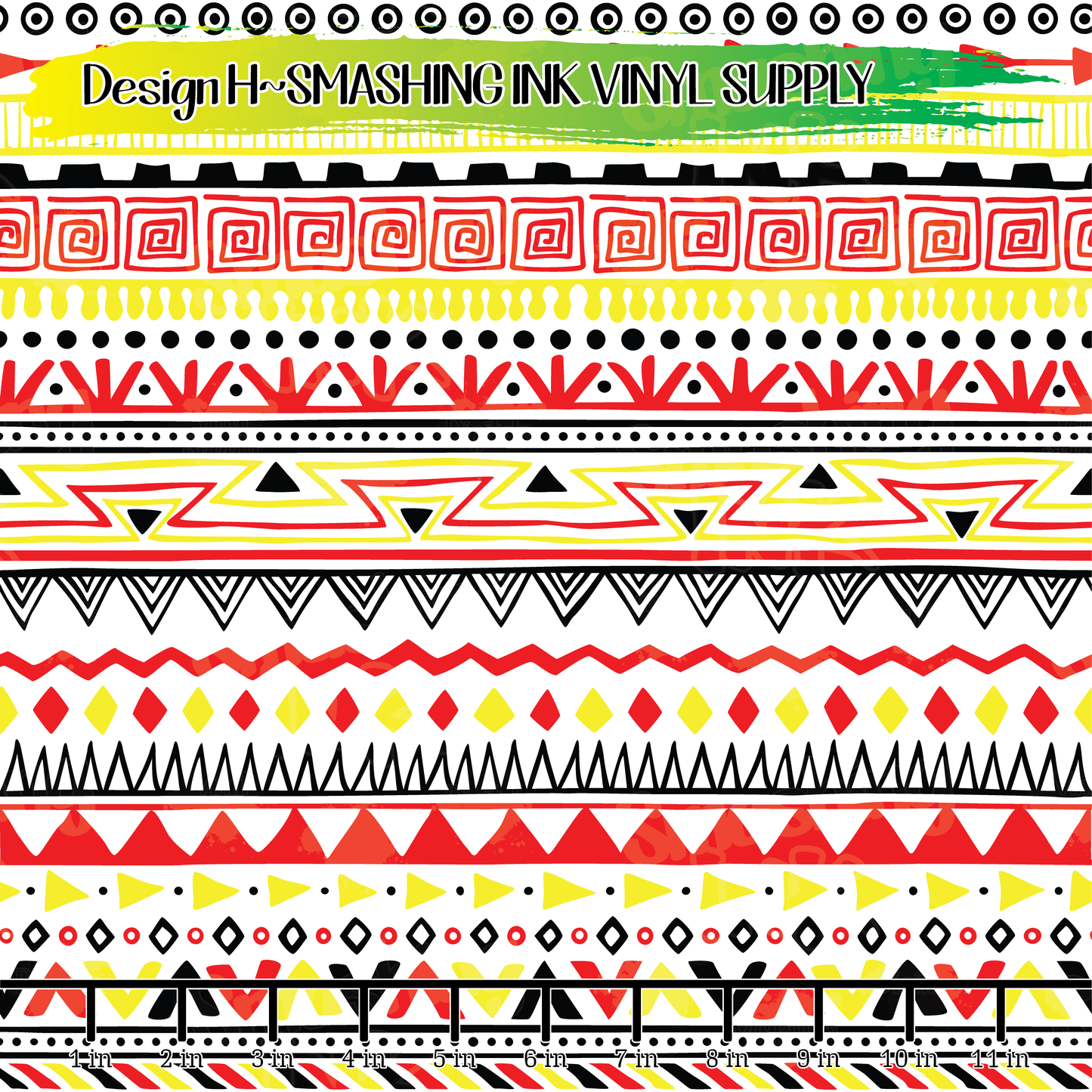 Tribal Pattern ★ Printed Vinyl Sheets | Faux Leather | Laser Safe