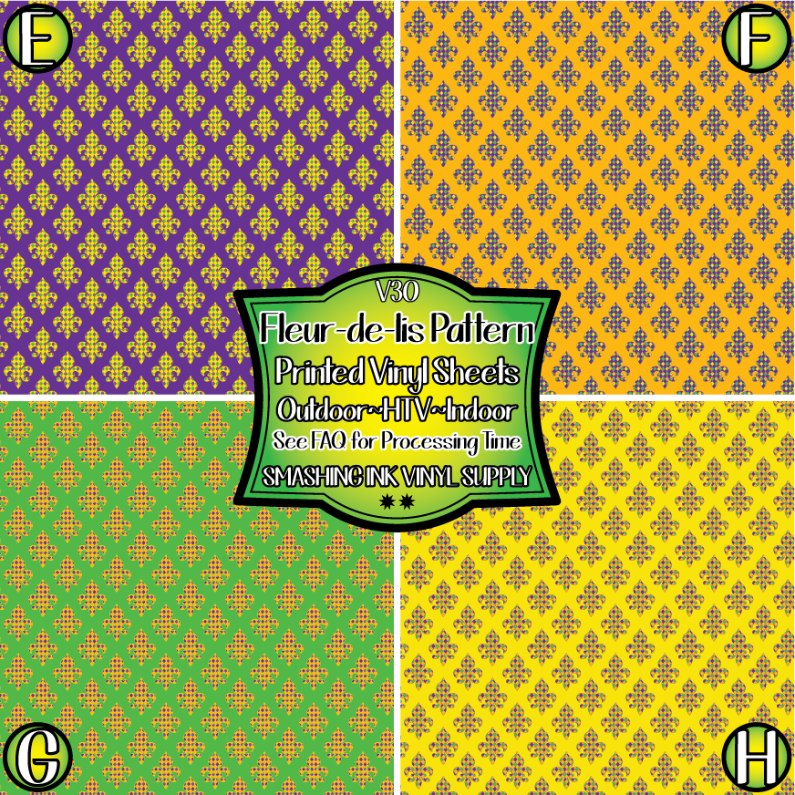 Fleur-De-Lis Seamless Patterns- 12 Digital Papers