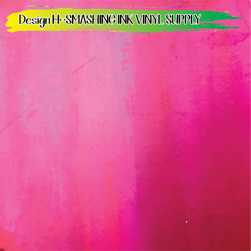 Pink Watercolor ★ Printed Vinyl Sheets | Faux Leather | Laser Safe