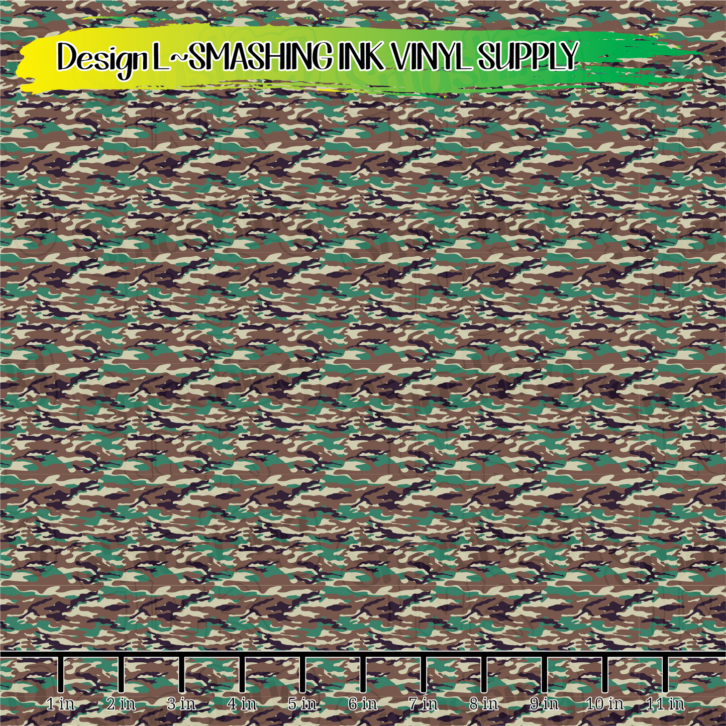 Military Camo ★ Printed Vinyl Sheets | Faux Leather | Laser Safe