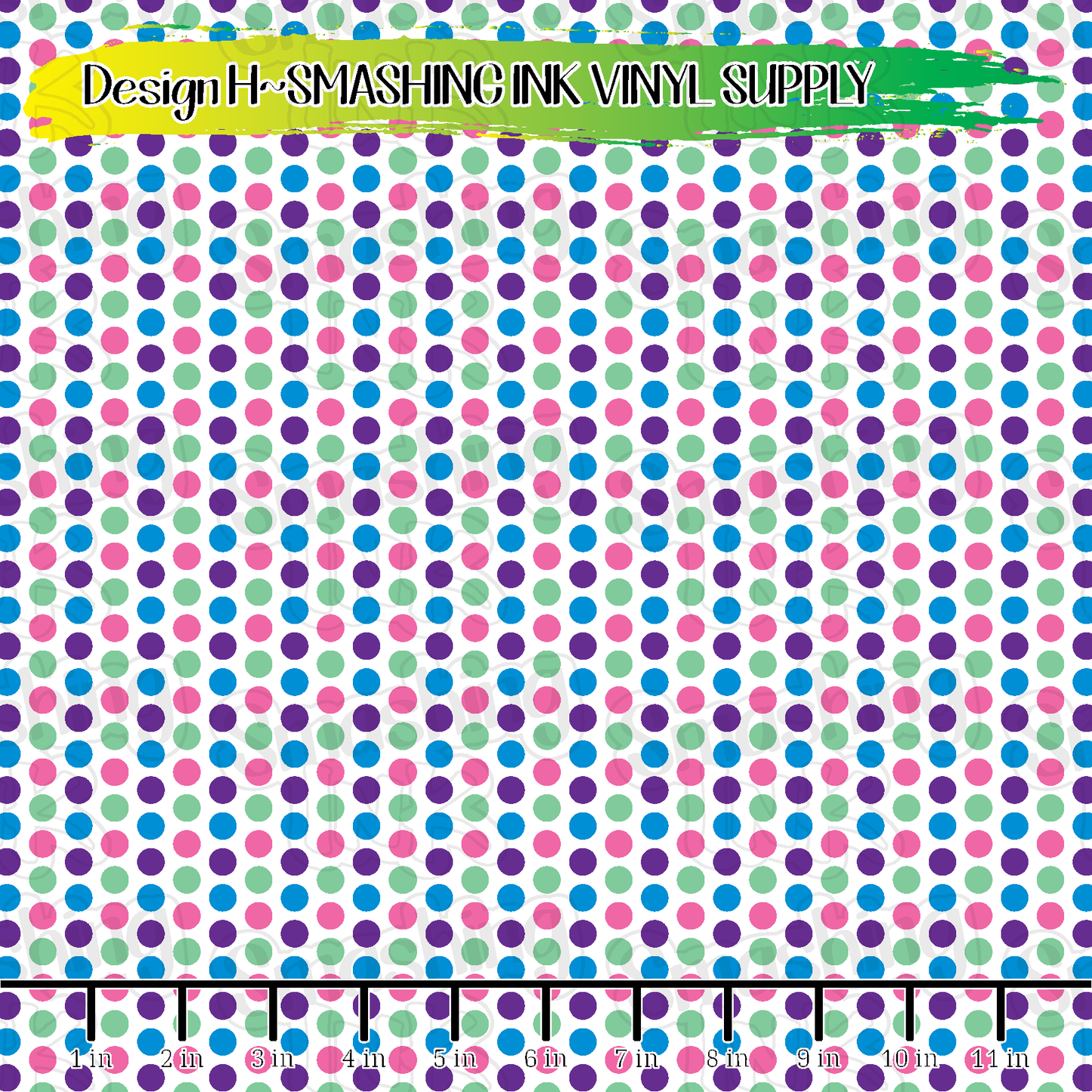 Colorful Dots ★ Printed Vinyl Sheets | Faux Leather | Laser Safe