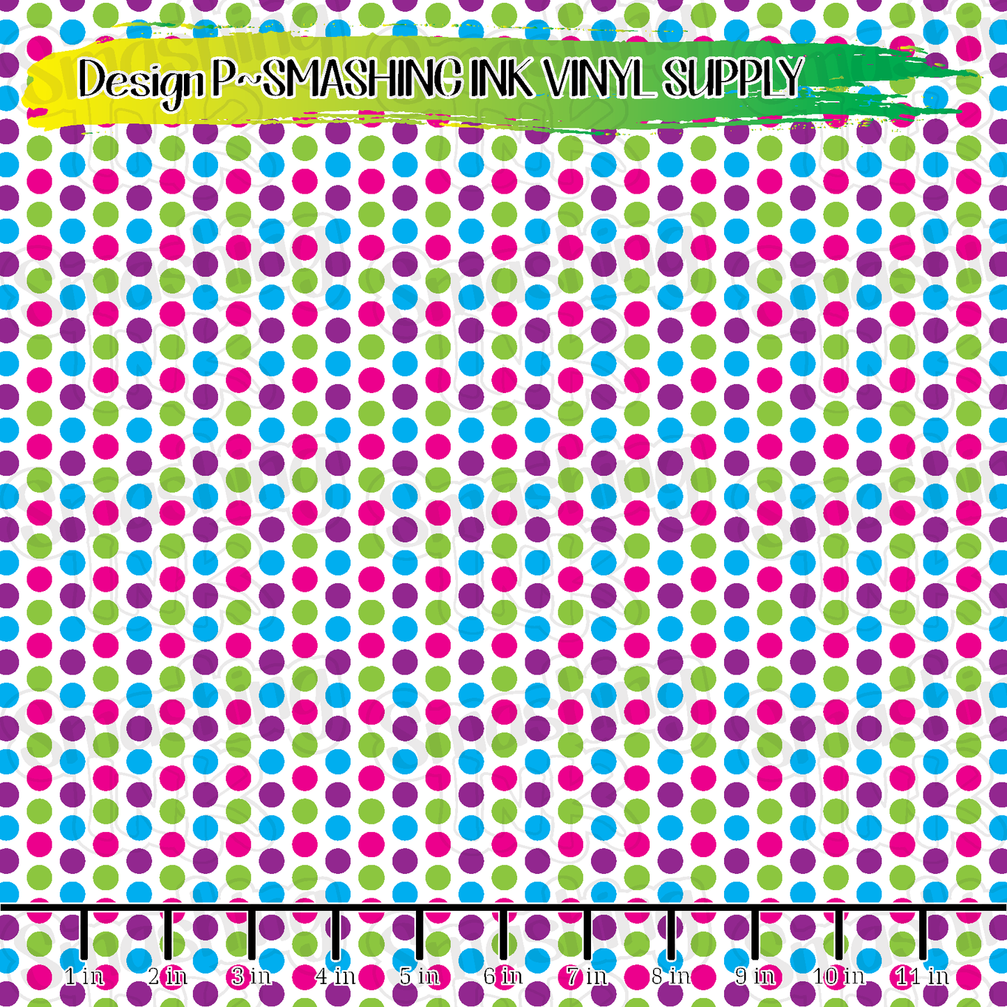 Colorful Dots ★ Printed Vinyl Sheets | Faux Leather | Laser Safe