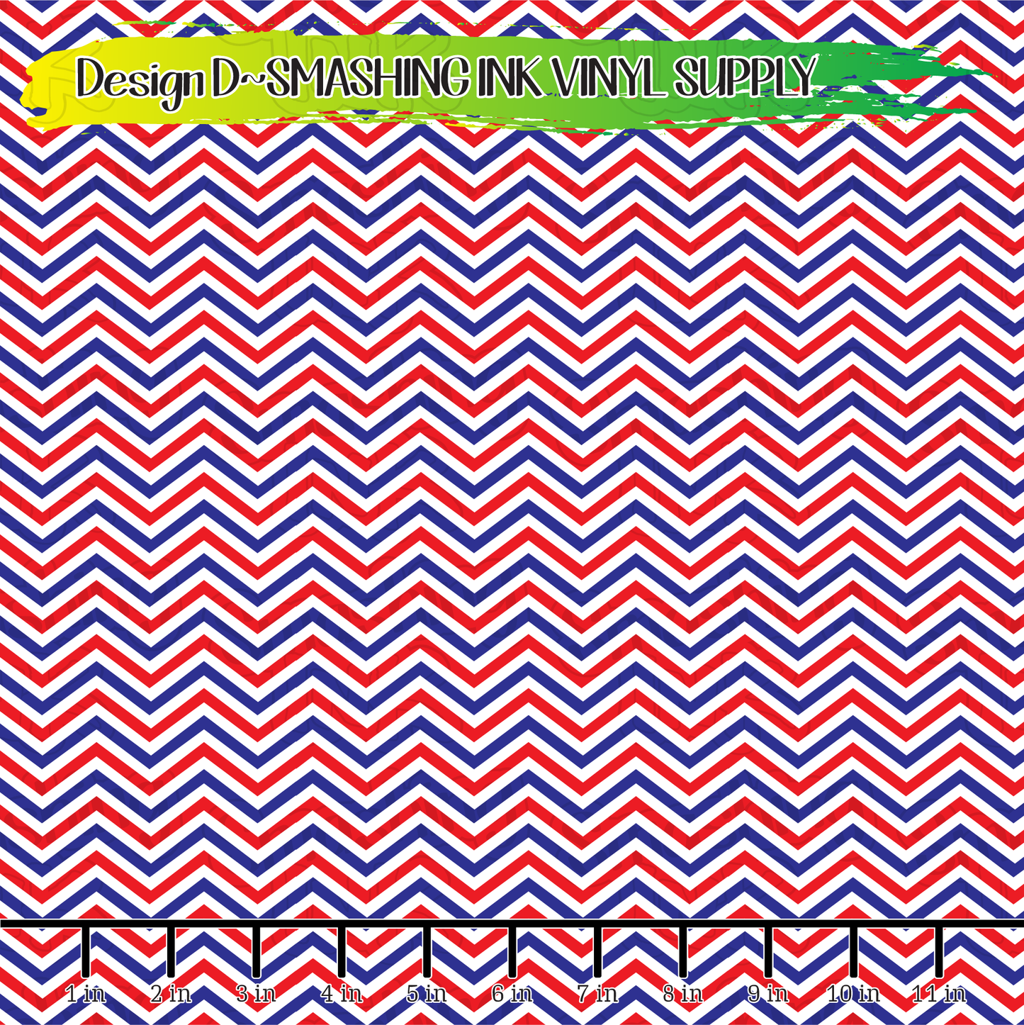 Red White & Blue Chevron ★ Printed Vinyl Sheets | Faux Leather | Laser Safe