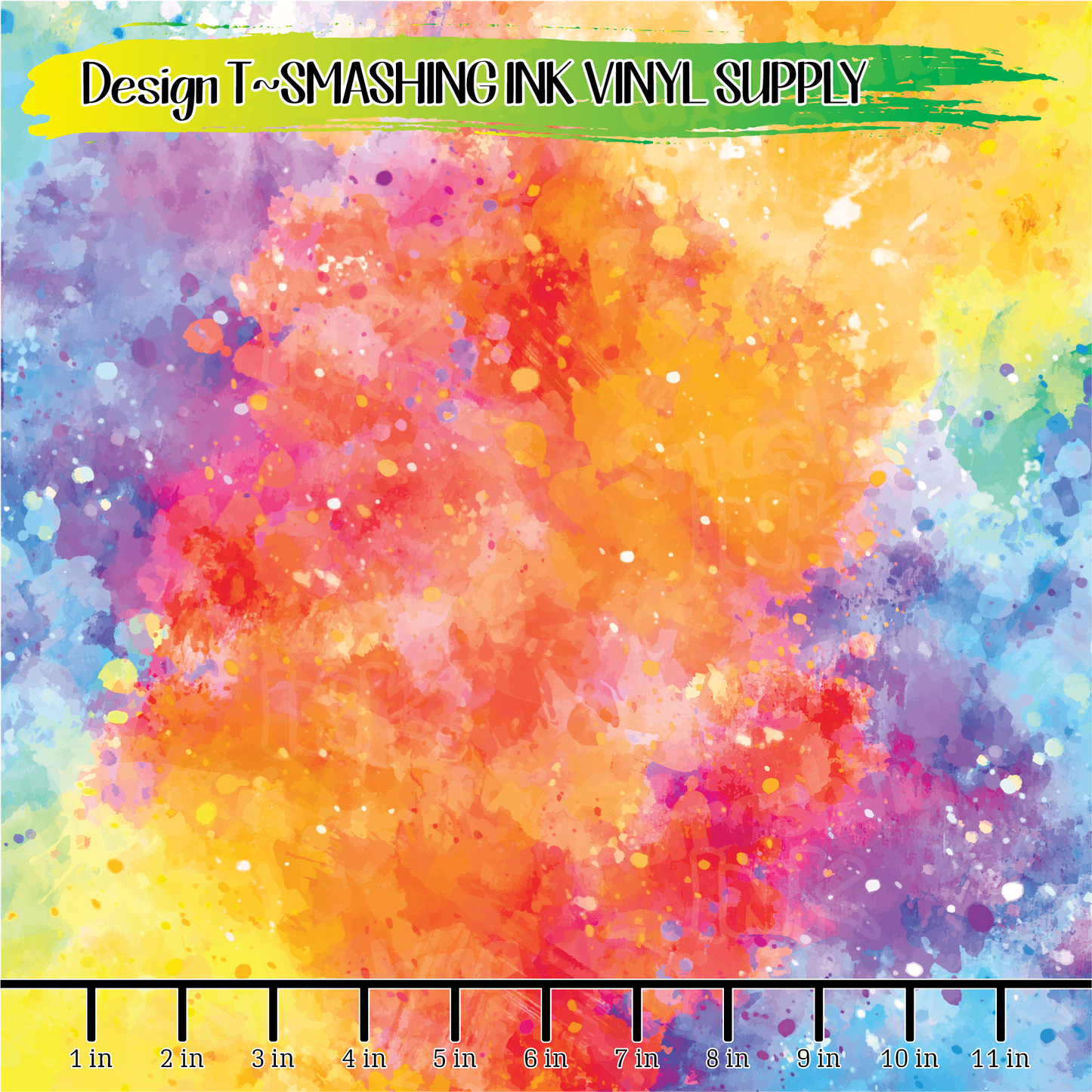 Colorful Splatter ★ Printed Vinyl Sheets | Faux Leather | Laser Safe