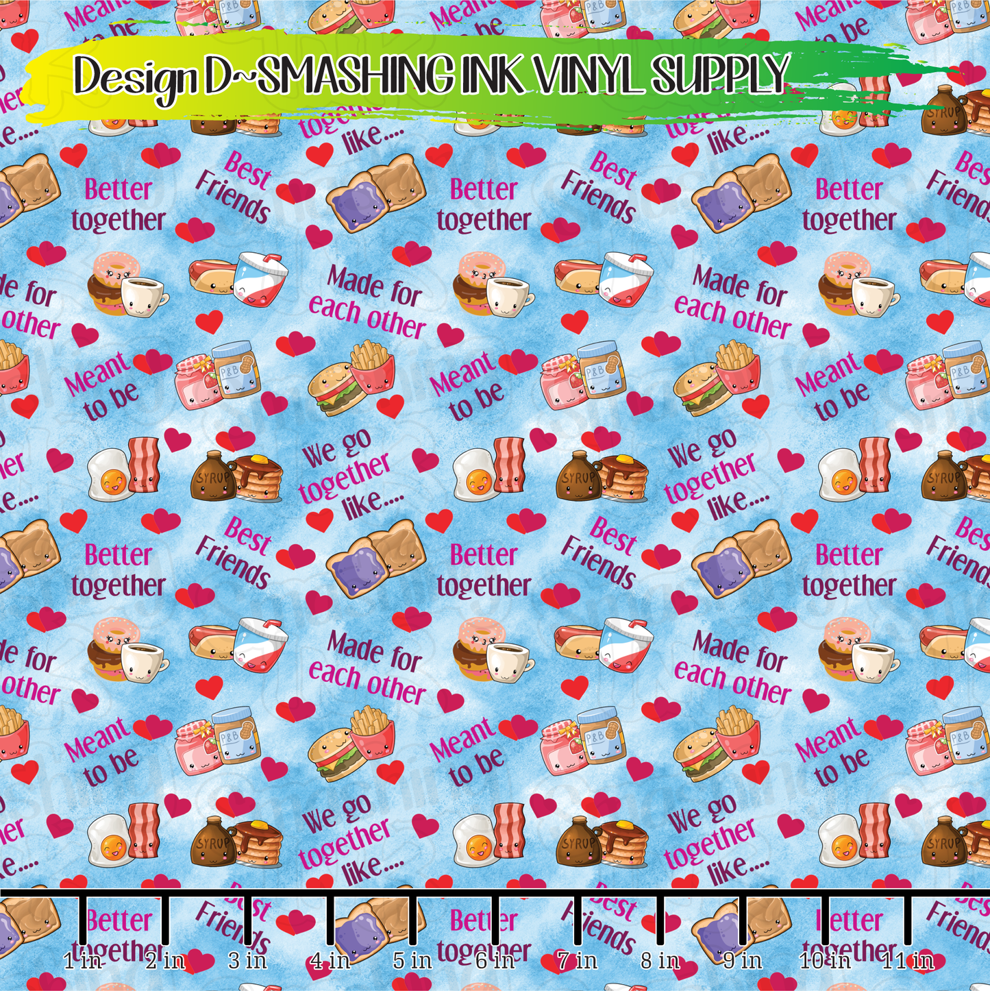 Best Friends ★ Printed Vinyl Sheets | Faux Leather | Laser Safe