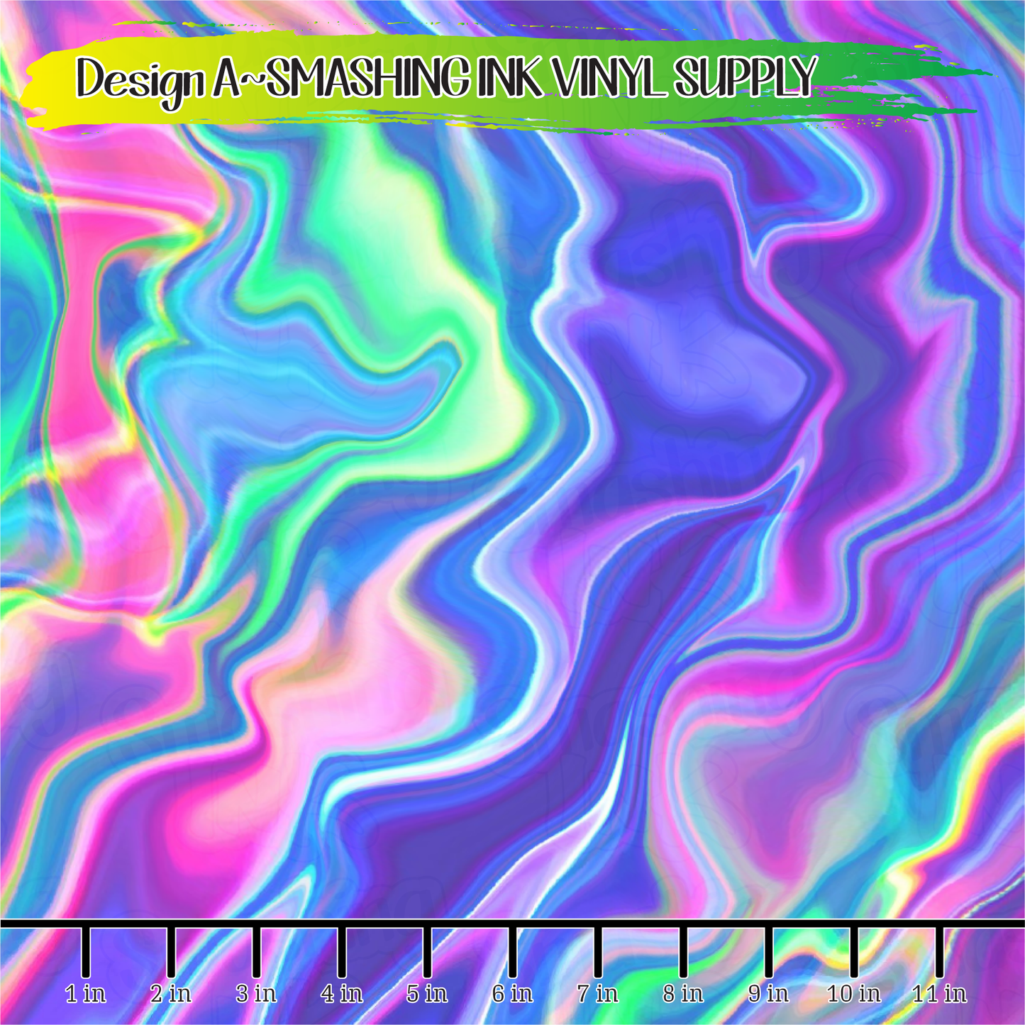 Colorful Swirls ★ Laser Safe Adhesive Film (TAT 3 BUS DAYS)