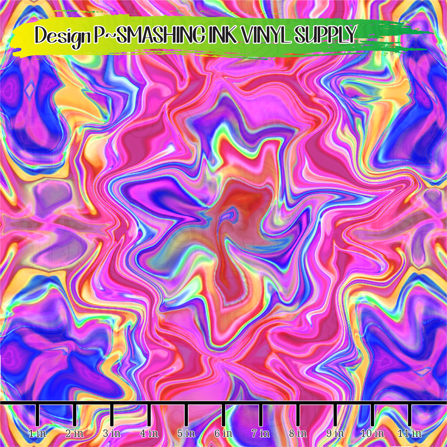 Colorful Swirls ★ Printed Vinyl Sheets | Faux Leather | Laser Safe