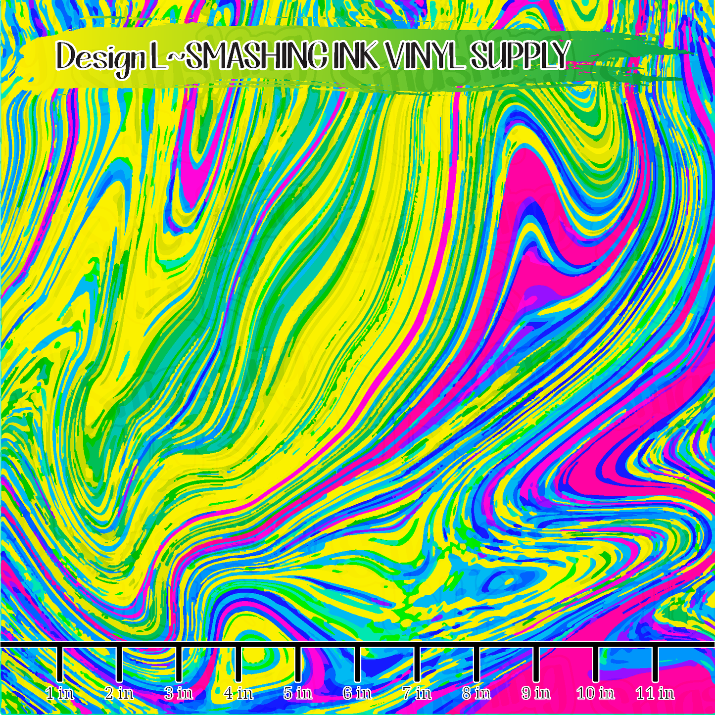 Colorful Swirls ★ Printed Vinyl Sheets | Faux Leather | Laser Safe