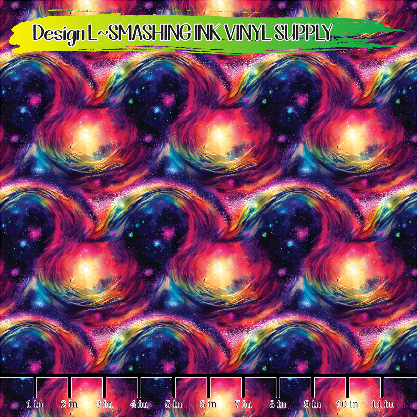 Rainbow Galaxy ★ Printed Vinyl Sheets | Faux Leather | Laser Safe