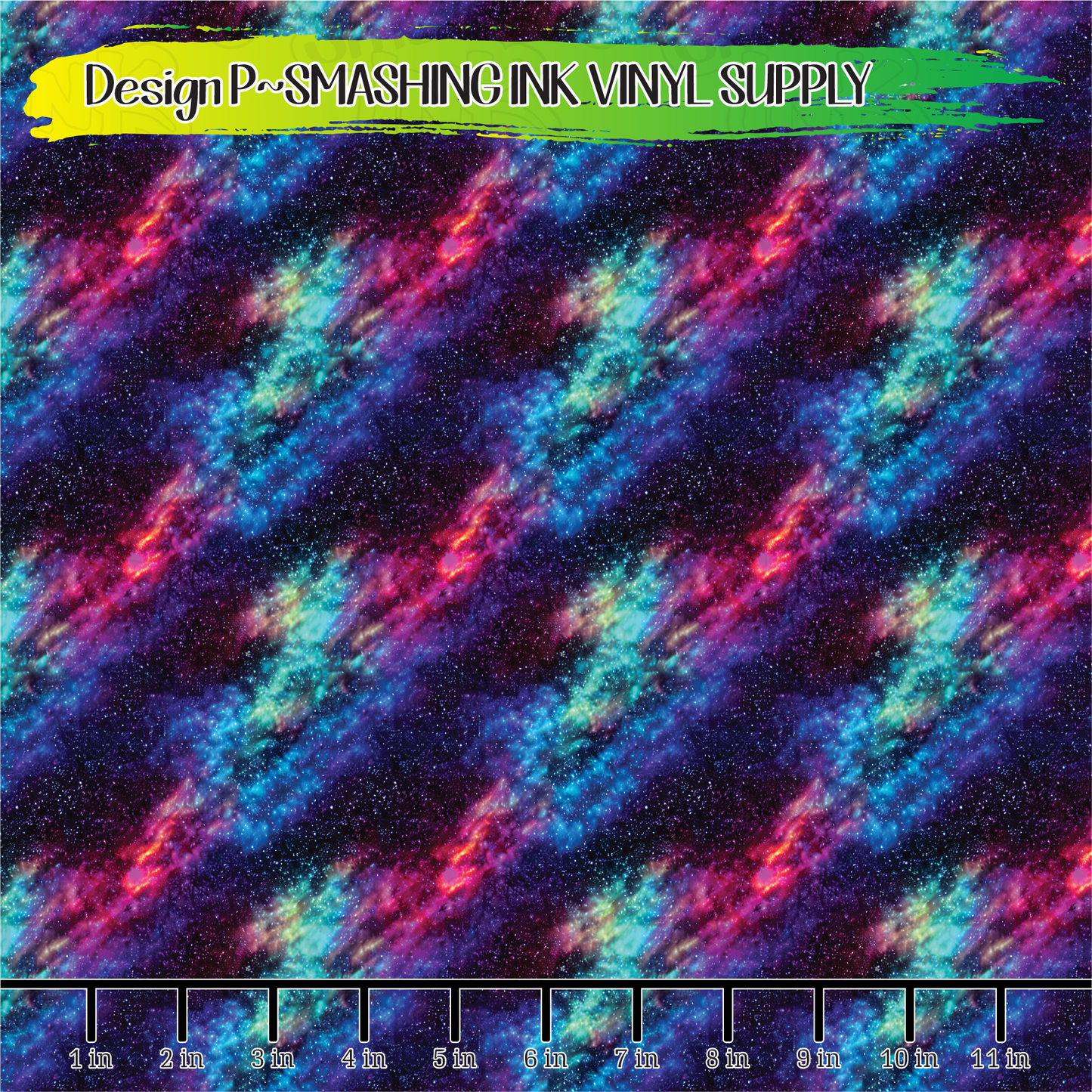 Rainbow Galaxy ★ Printed Vinyl Sheets | Faux Leather | Laser Safe