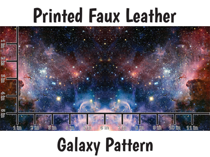 Galaxy Pattern - Faux Leather Sheet (SHIPS IN 3 BUS DAYS)