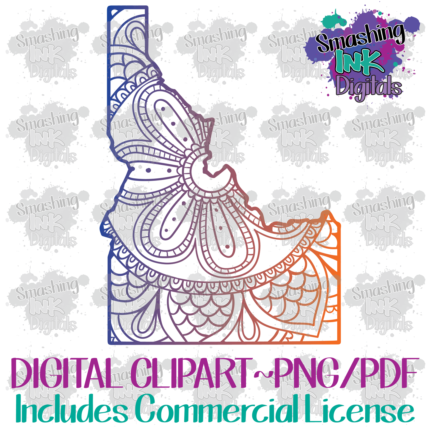 Idaho Mandala - Printable Graphic