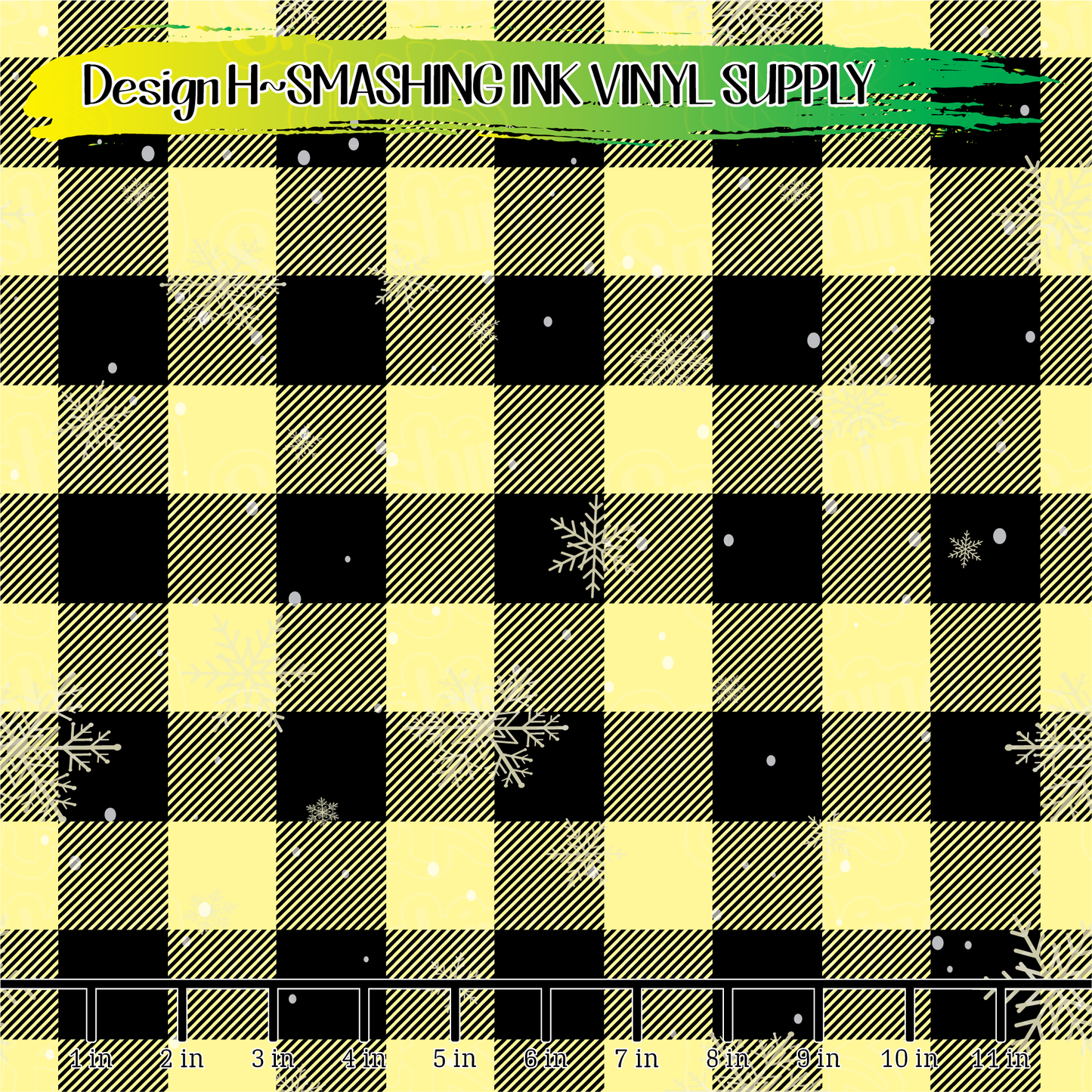 Snowflake Plaid ★ Printed Vinyl Sheets | Faux Leather | Laser Safe