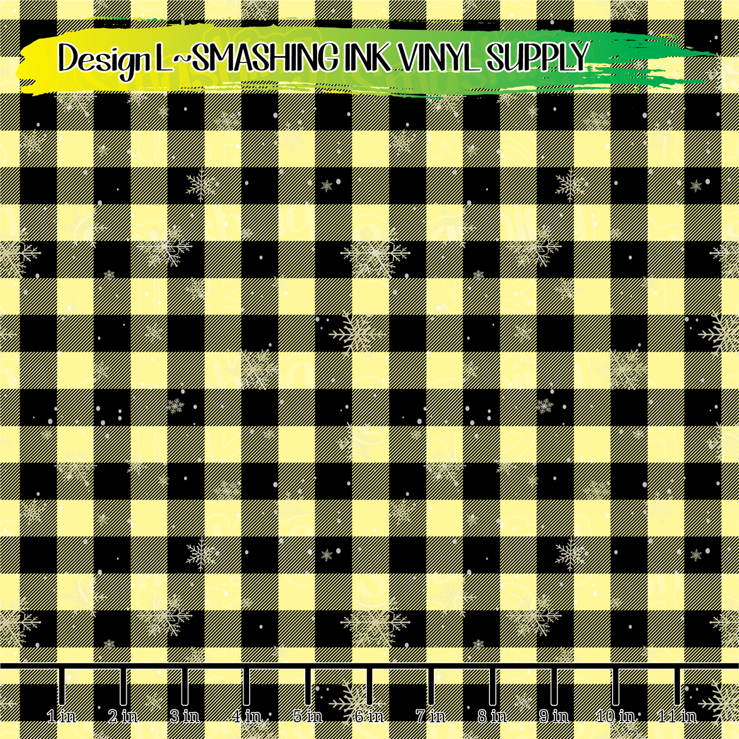 Snowflake Plaid ★ Printed Vinyl Sheets | Faux Leather | Laser Safe