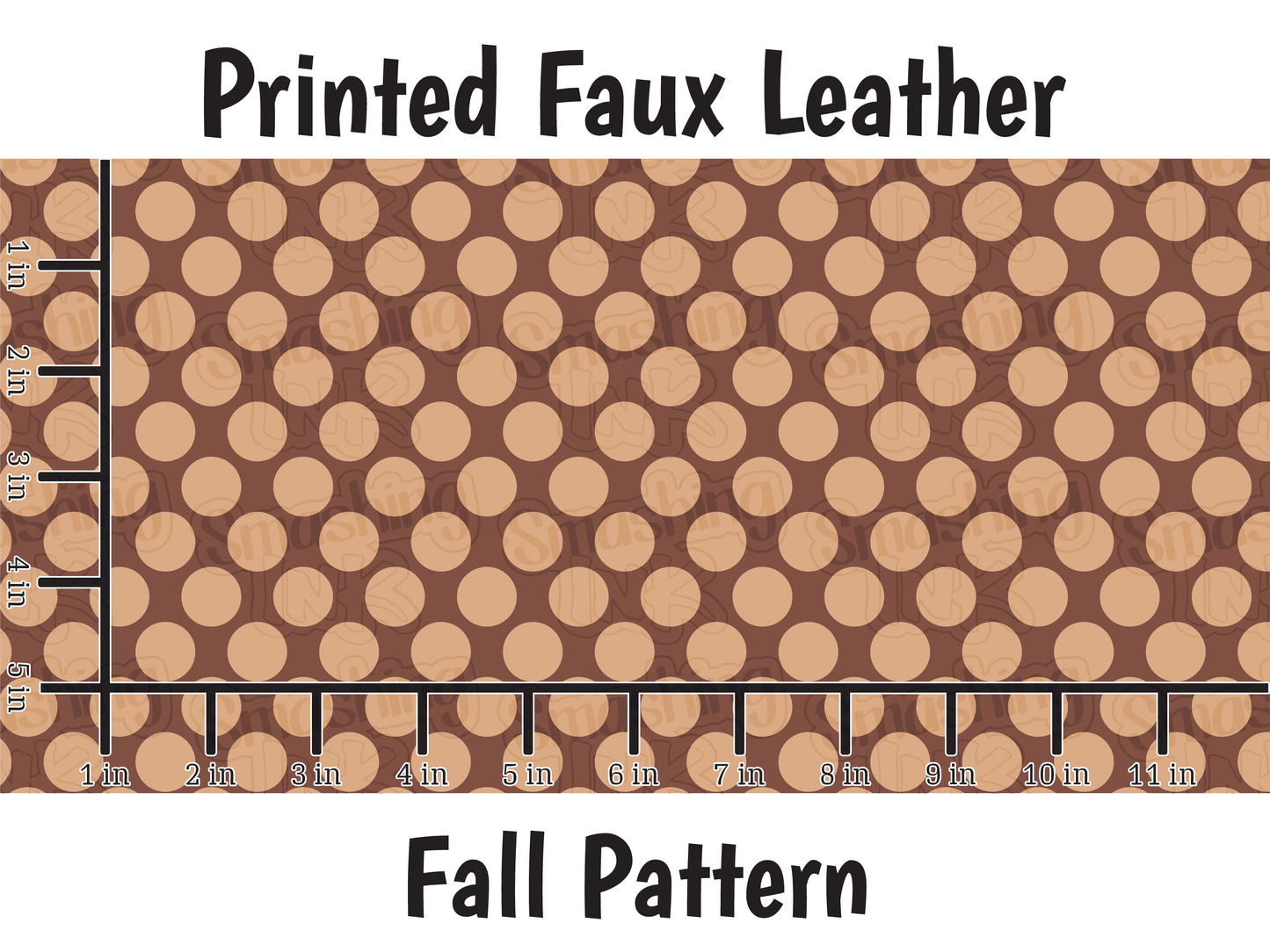 Fall Pattern - Faux Leather Sheet (SHIPS IN 3 BUS DAYS)