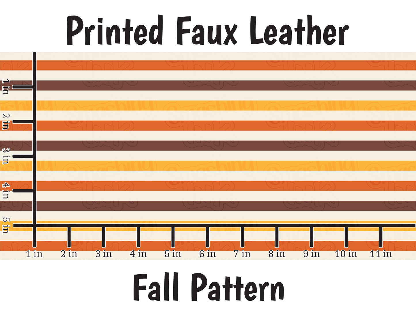 Fall Pattern - Faux Leather Sheet (SHIPS IN 3 BUS DAYS)