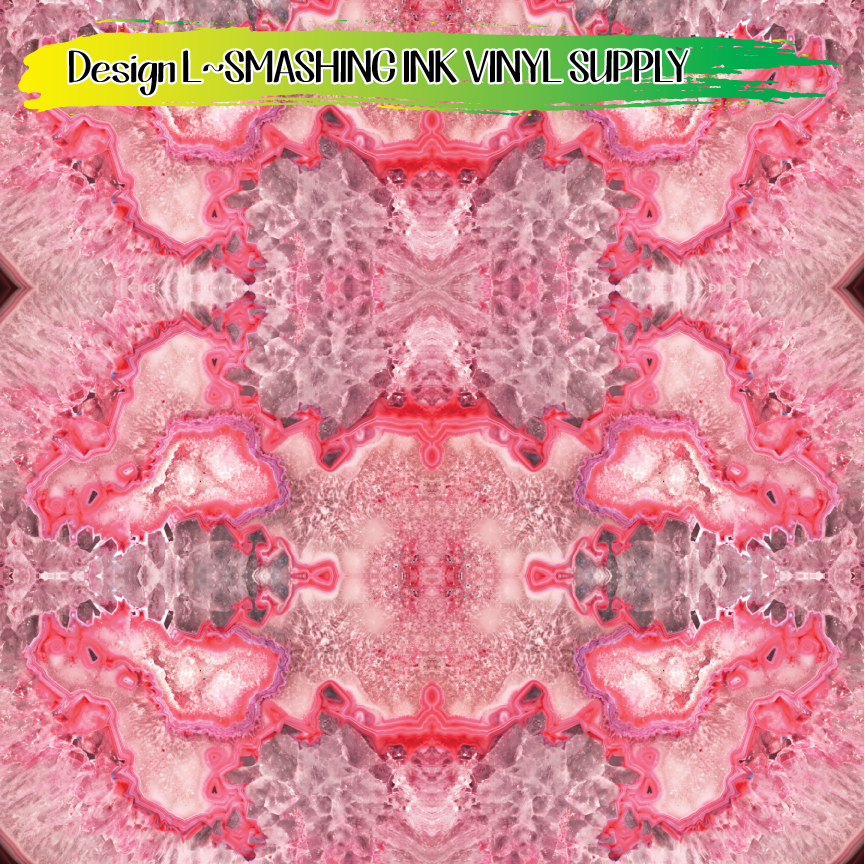 Geode Swirls ★ Printed Vinyl Sheets | Faux Leather | Laser Safe