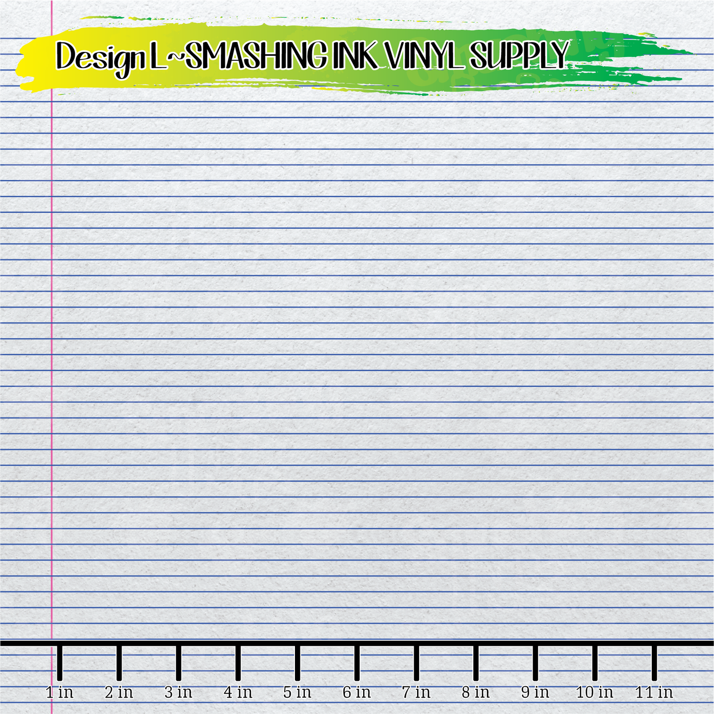 Notebook Paper ★ Printed Vinyl Sheets | Faux Leather | Laser Safe