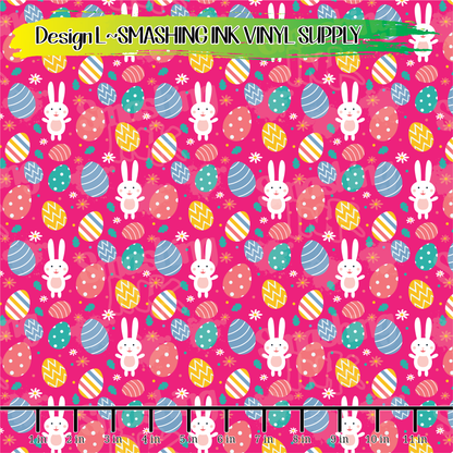 Easter Pattern ★ Pattern Vinyl | Faux Leather | Sublimation (TAT 3 BUS DAYS)