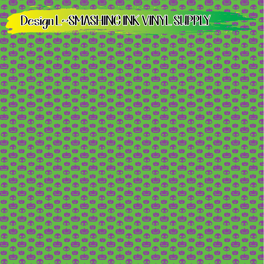 Skulls ★ Printed Vinyl Sheets | Faux Leather | Laser Safe