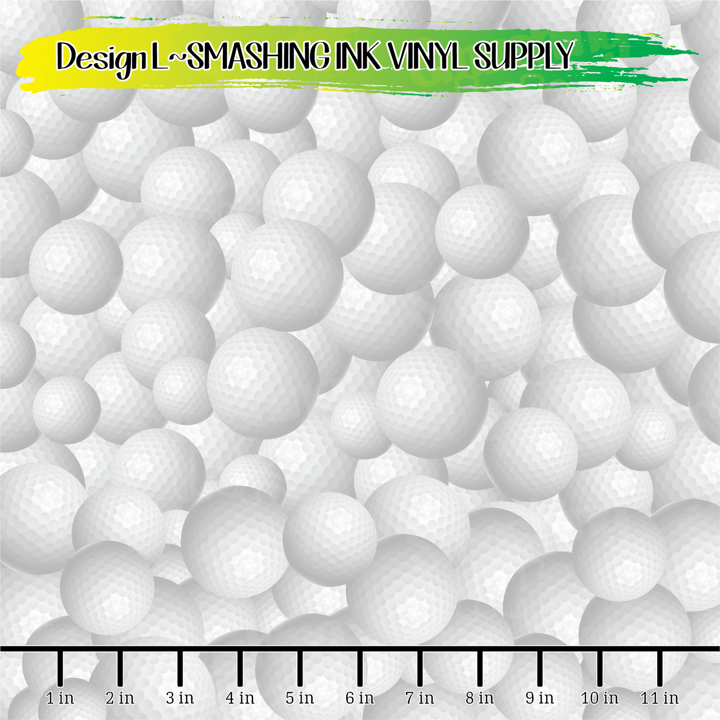 Golf Balls ★ Printed Vinyl Sheets | Faux Leather | Laser Safe