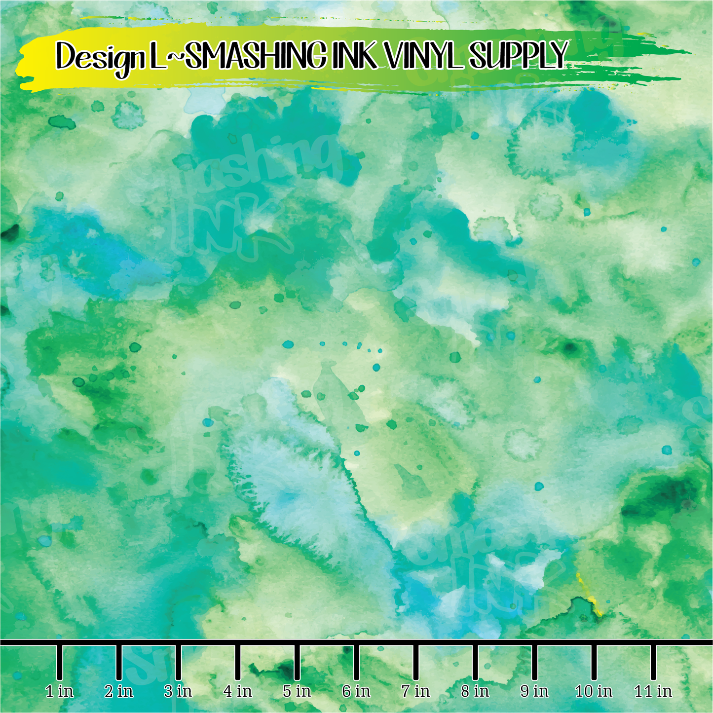 Colorful Watercolor ★ Printed Vinyl Sheets | Faux Leather | Laser Safe