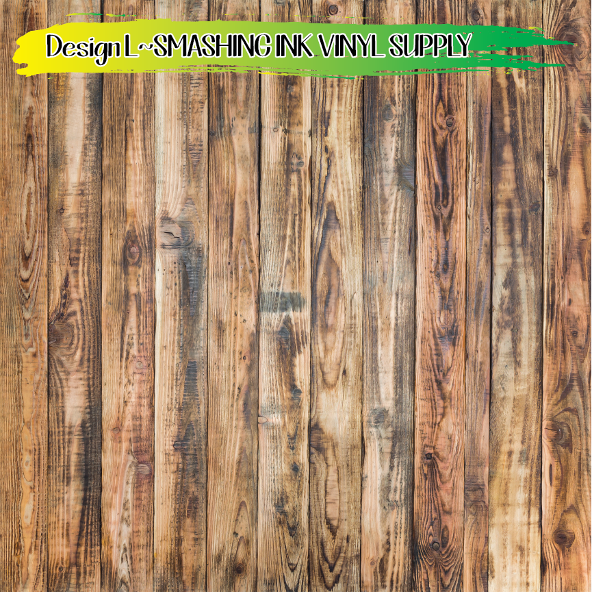 Brown Wood ★ Printed Vinyl Sheets | Faux Leather | Laser Safe