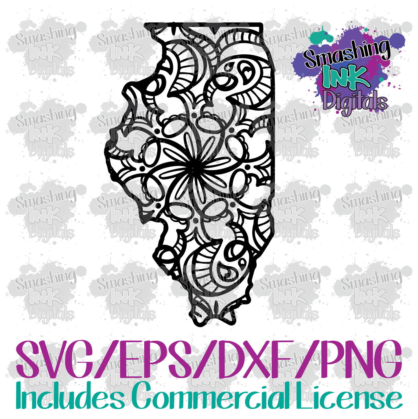 Illinois Mandala - SVG Cutting File