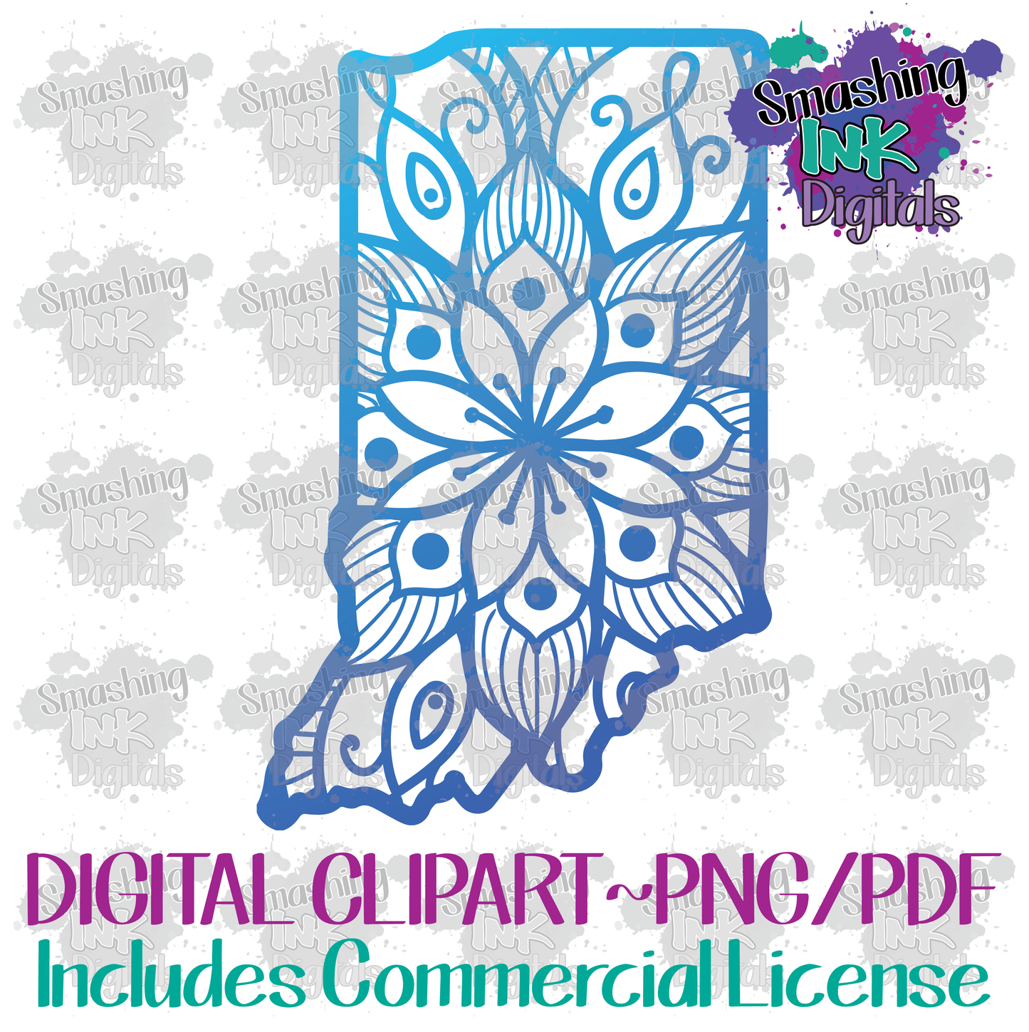 Indiana Mandala - Printable Graphic