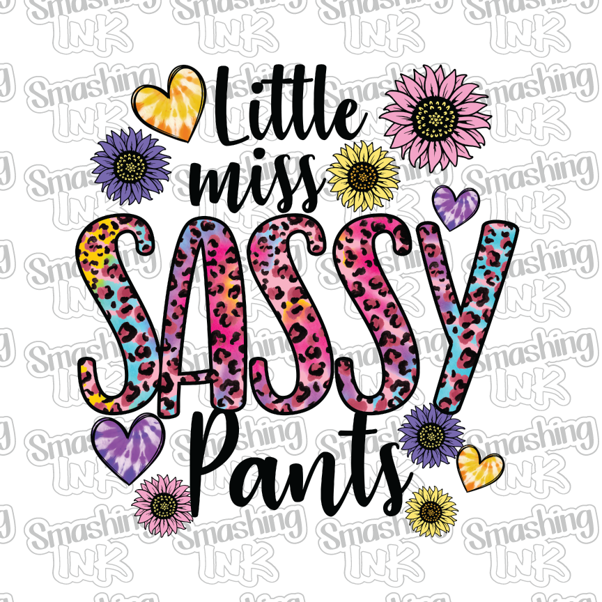 I'm Little Miss Sassy Pants - Heat Transfer, DTF