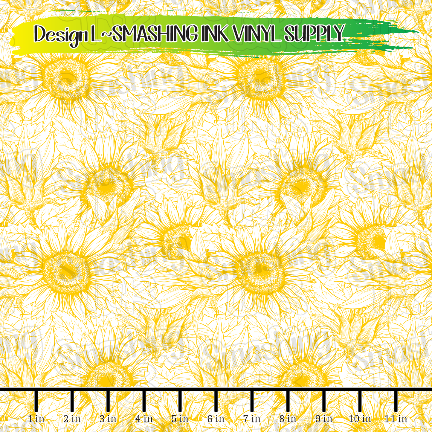 Vintage Sunflowers ★ Printed Vinyl Sheets | Faux Leather | Laser Safe