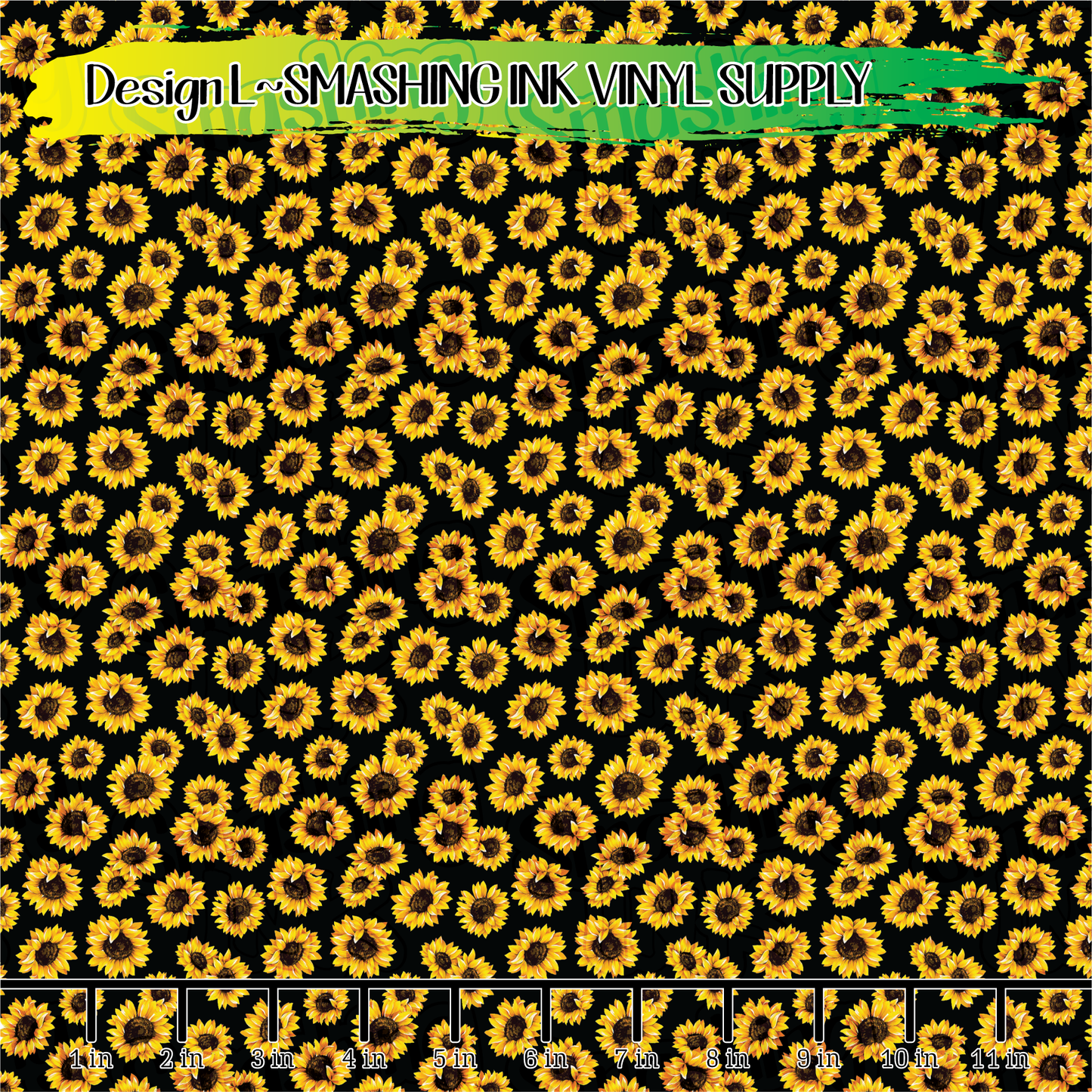 Sunflowers ★ Printed Vinyl Sheets | Faux Leather | Laser Safe