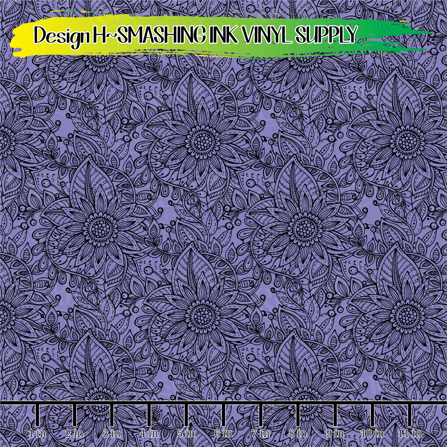 COLORFUL FLORA ★ Printed Vinyl Sheets | Faux Leather | Laser Safe