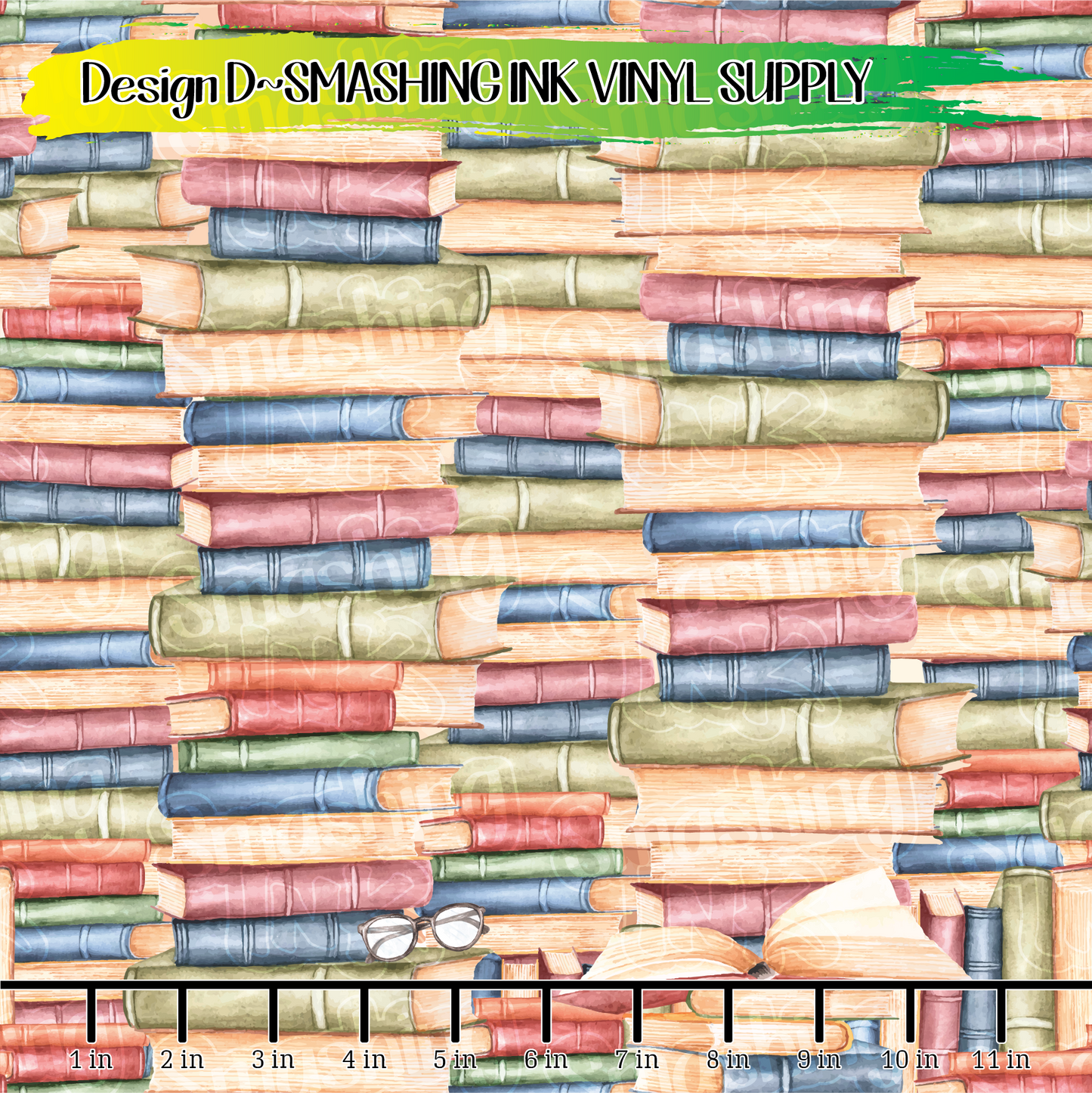 BOOK STACKS ★ Printed Vinyl Sheets | Faux Leather | Laser Safe