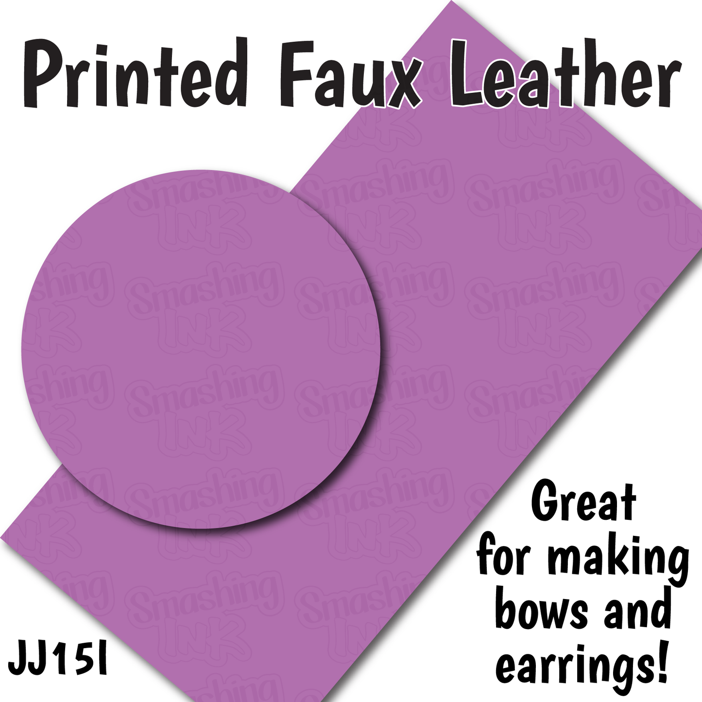 Solid Purple - Faux Leather Sheet (SHIPS IN 3 BUS DAYS)