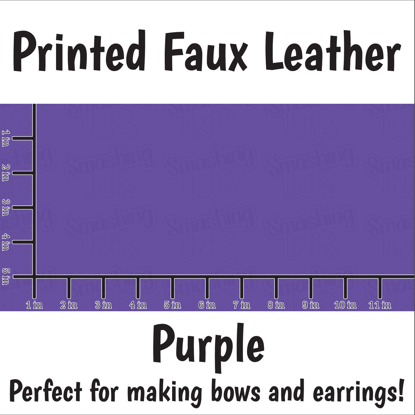 Solid Purple - Faux Leather Sheet (SHIPS IN 3 BUS DAYS)